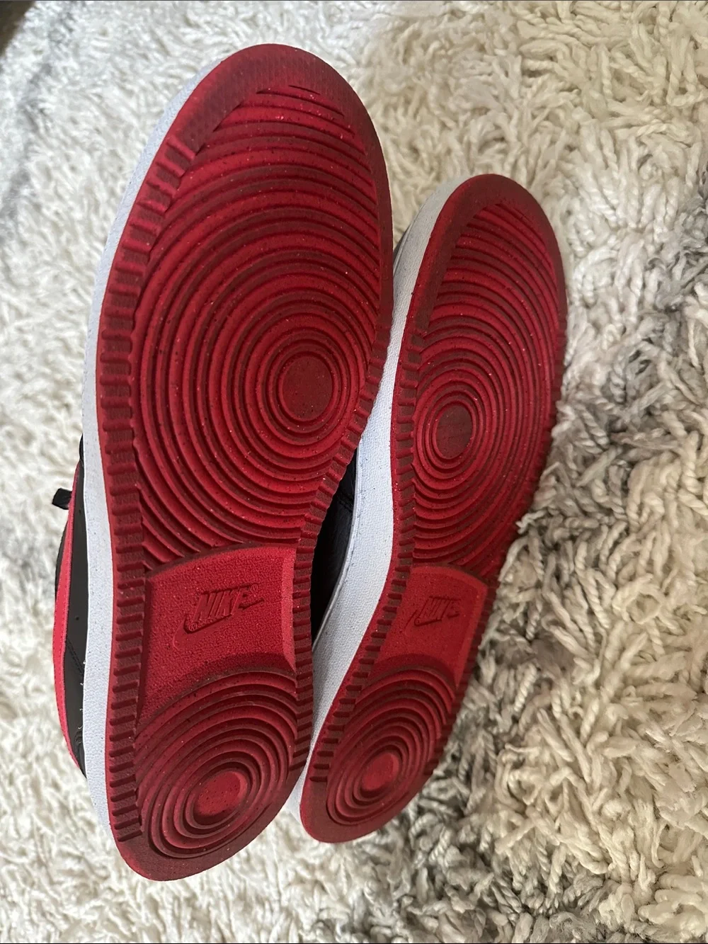 Nike Court Vision Low Shoe Black Red
